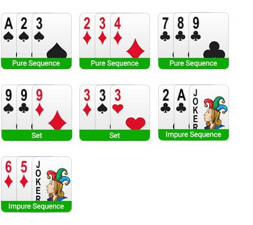 Rummy Cards Order