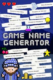 Game Name Generator