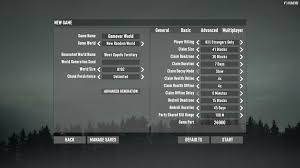 7 Days To Die New Game Settings