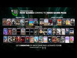 Xbox Game Pass New Game